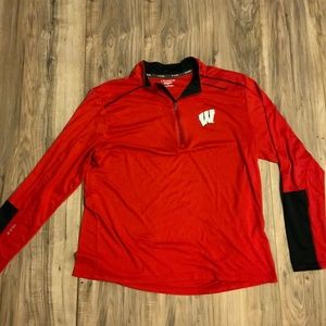 Champion Wisconsin University athletic quarter zip